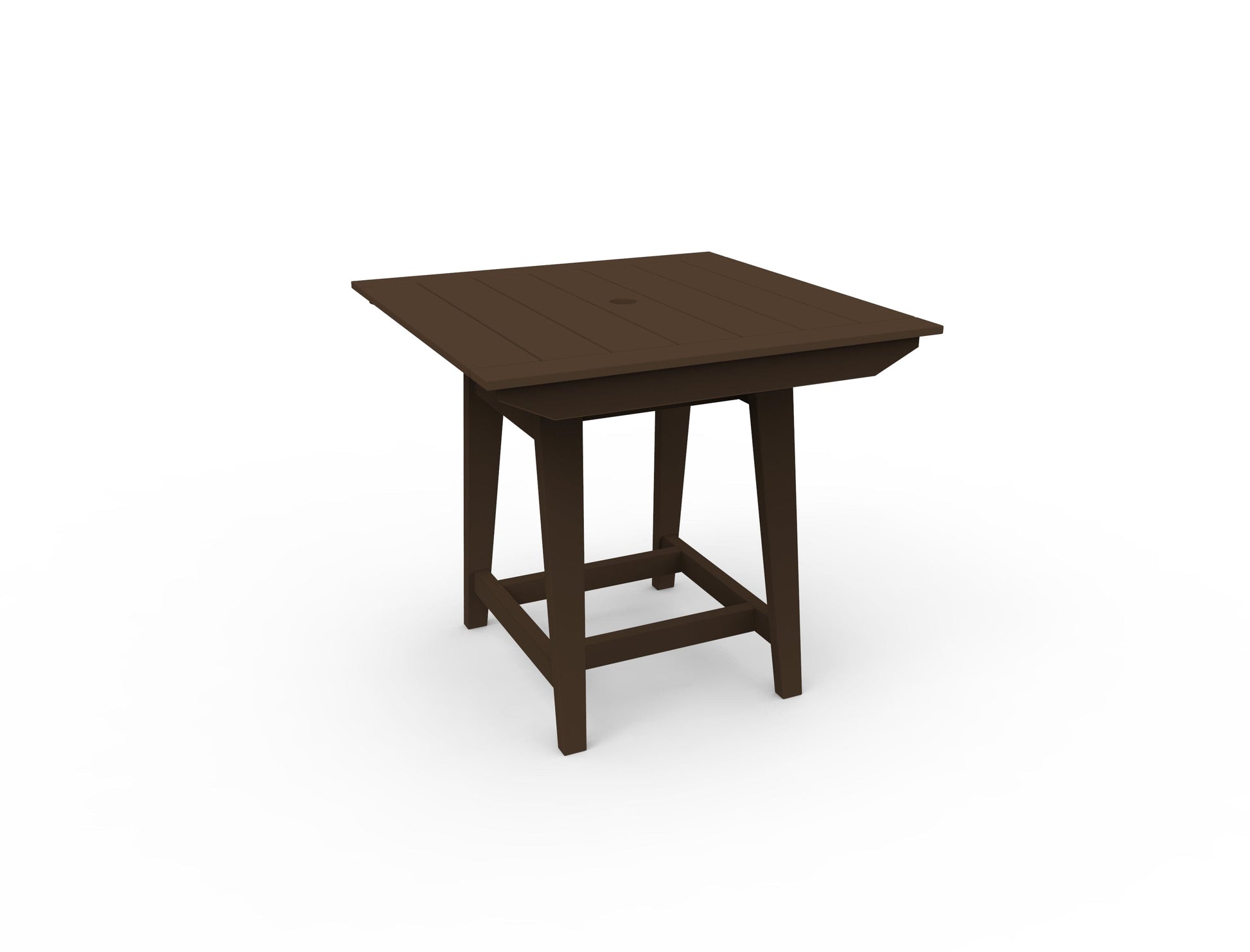 MAD 40" Square Balcony Table by Seaside Casual Outdoor Balcony Table Seaside Casual Furniture Chestnut 