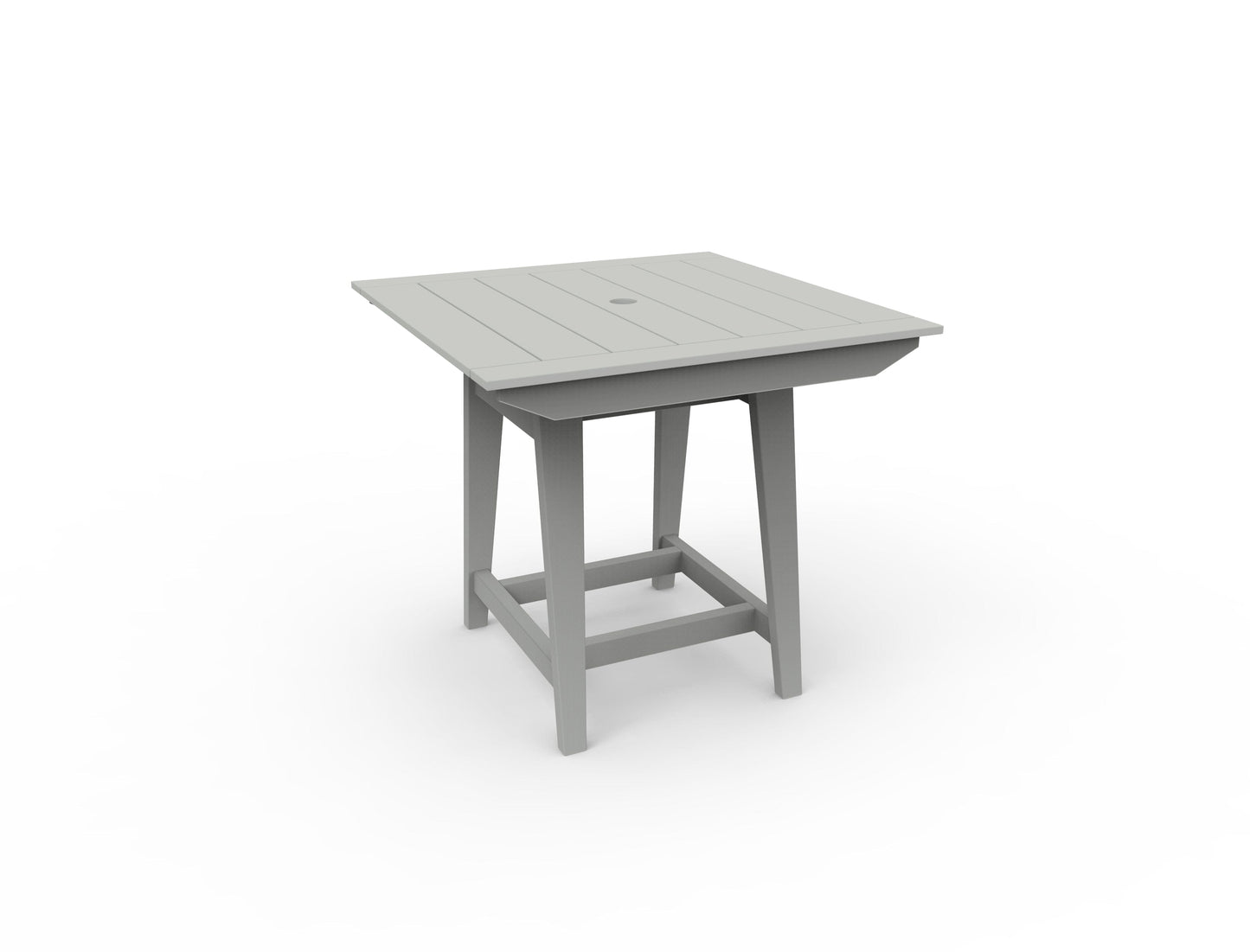 MAD 40" Square Balcony Table by Seaside Casual Outdoor Balcony Table Seaside Casual Furniture Gray 