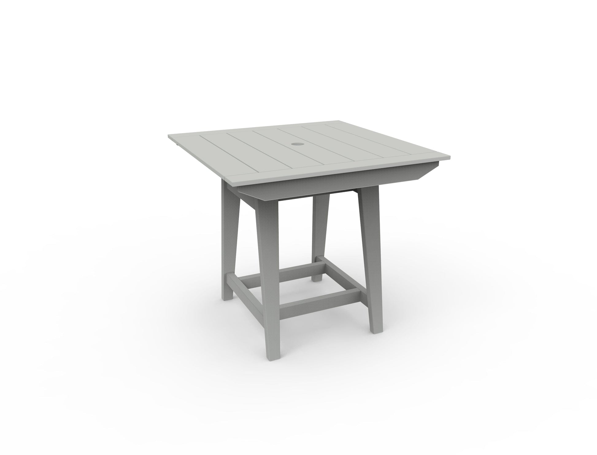 MAD 40" Square Balcony Table by Seaside Casual Outdoor Balcony Table Seaside Casual Furniture Gray 