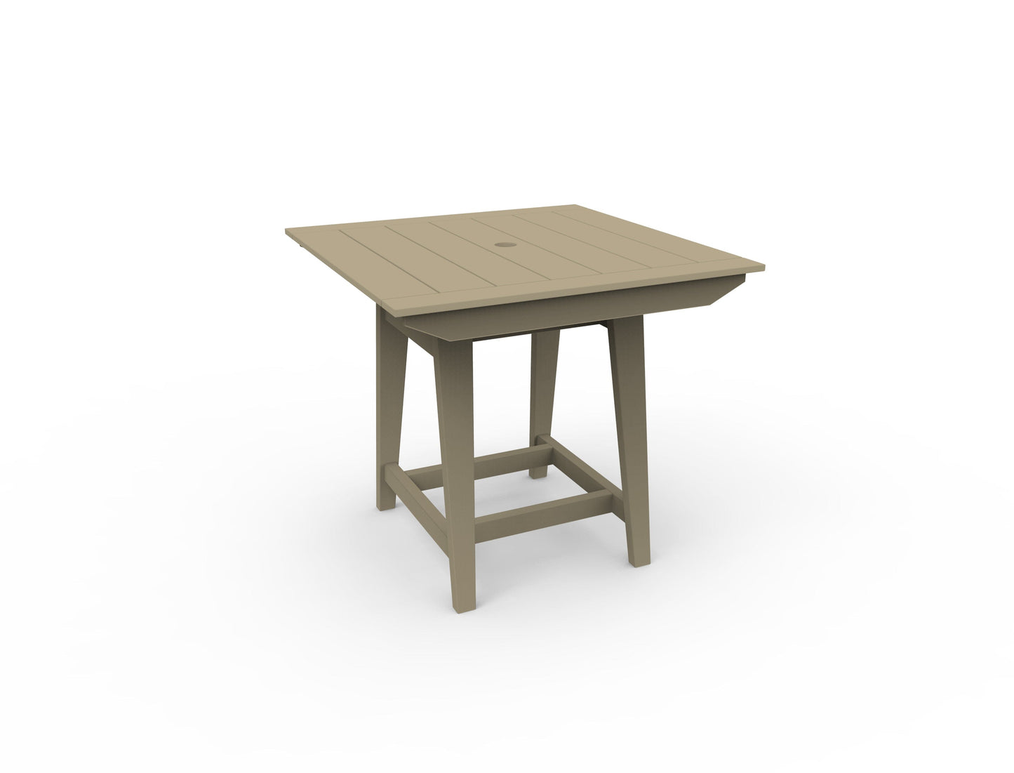 MAD 40" Square Balcony Table by Seaside Casual Outdoor Balcony Table Seaside Casual Furniture Natural 