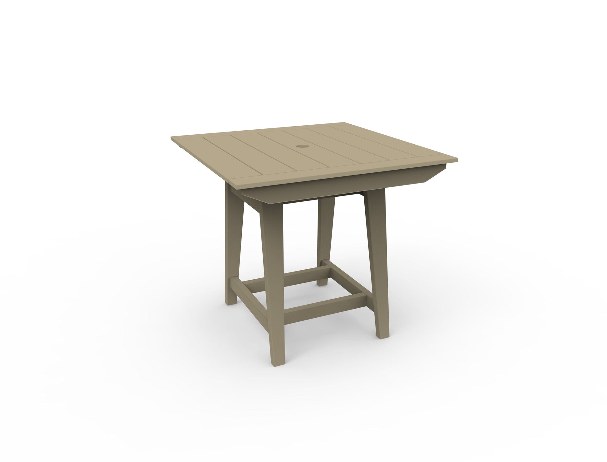 MAD 40" Square Balcony Table by Seaside Casual Outdoor Balcony Table Seaside Casual Furniture Natural 