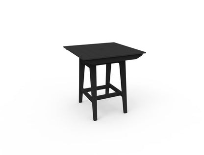 MAD 40" Square Bar Table by Seaside Casual Outdoor Bar Table Seaside Casual Furniture Black 