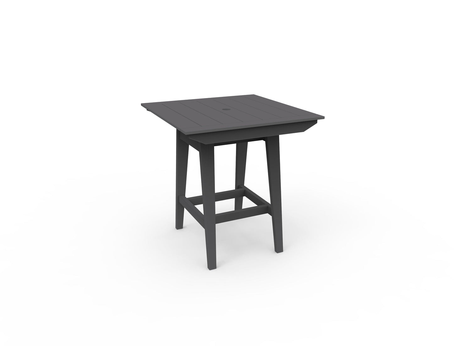 MAD 40" Square Bar Table by Seaside Casual Outdoor Bar Table Seaside Casual Furniture Charcoal 