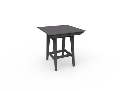MAD 40" Square Bar Table by Seaside Casual Outdoor Bar Table Seaside Casual Furniture Charcoal 