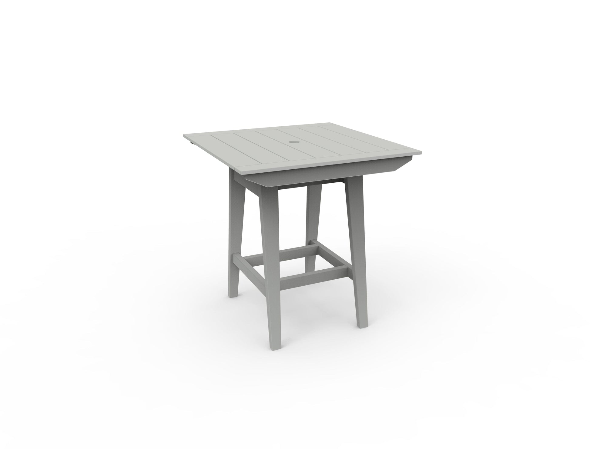 MAD 40" Square Bar Table by Seaside Casual Outdoor Bar Table Seaside Casual Furniture Gray 