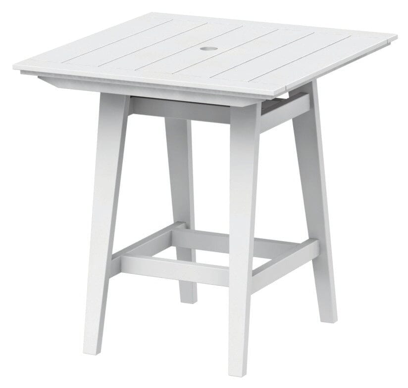 MAD 40" Square Bar Table by Seaside Casual Outdoor Bar Table Seaside Casual Furniture Heathered-Dune 