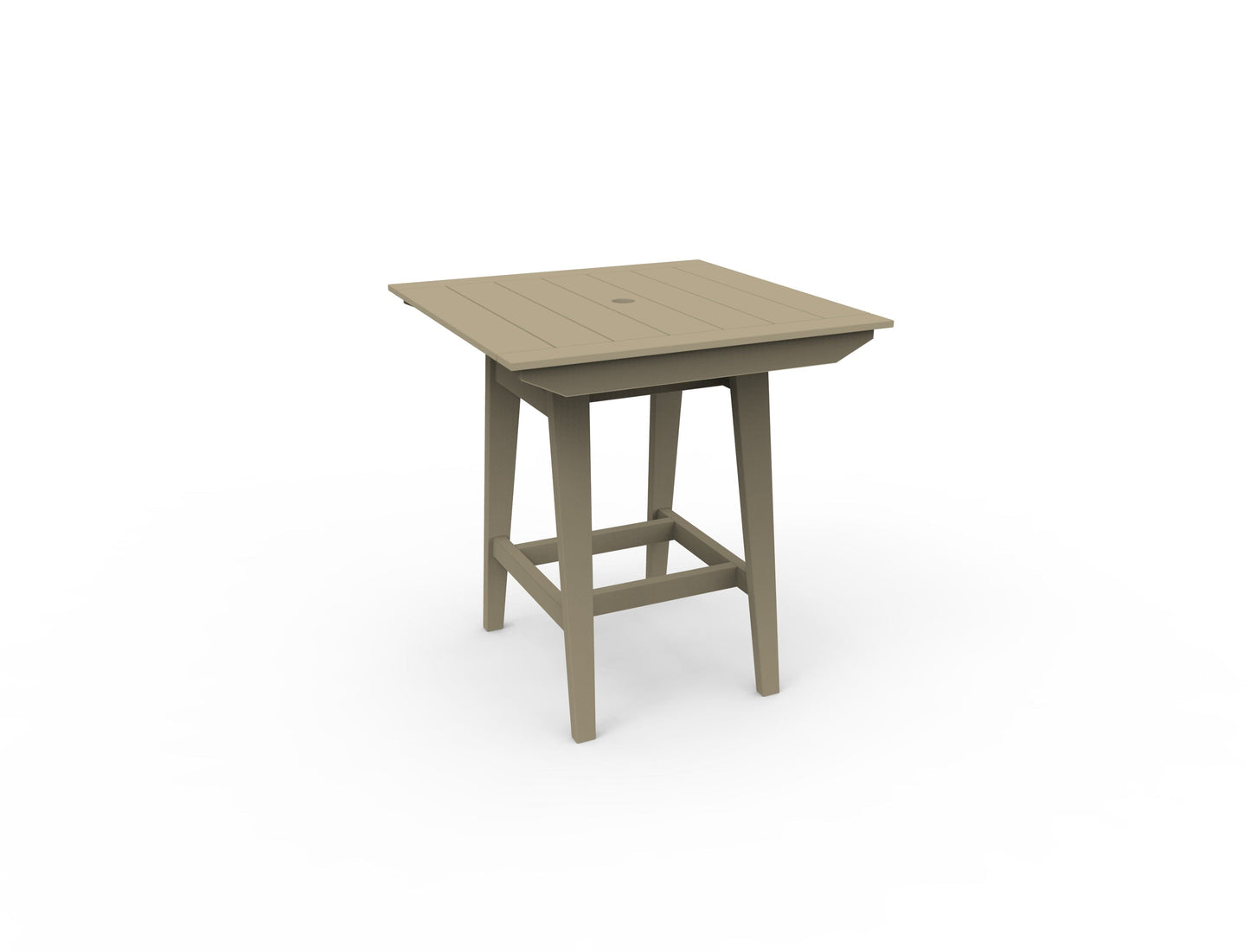 MAD 40" Square Bar Table by Seaside Casual Outdoor Bar Table Seaside Casual Furniture Natural 