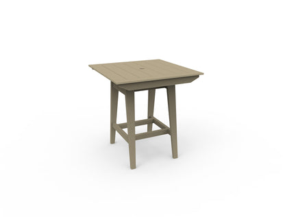 MAD 40" Square Bar Table by Seaside Casual Outdoor Bar Table Seaside Casual Furniture Natural 