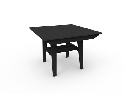 MAD 40" Square Dining Table by Seaside Casual Outdoor Dining Table Seaside Casual Furniture Black 