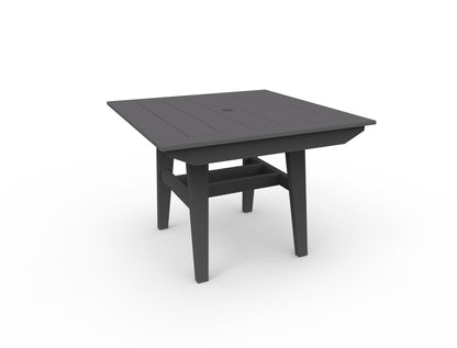 MAD 40" Square Dining Table by Seaside Casual Outdoor Dining Table Seaside Casual Furniture Charcoal 