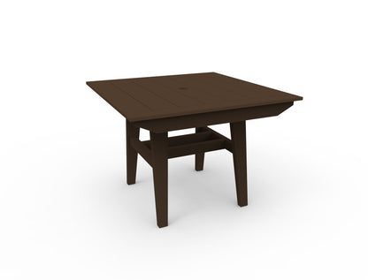 MAD 40" Square Dining Table by Seaside Casual Outdoor Dining Table Seaside Casual Furniture Chestnut 