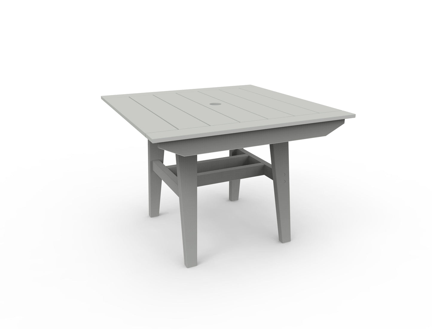 MAD 40" Square Dining Table by Seaside Casual Outdoor Dining Table Seaside Casual Furniture Gray 