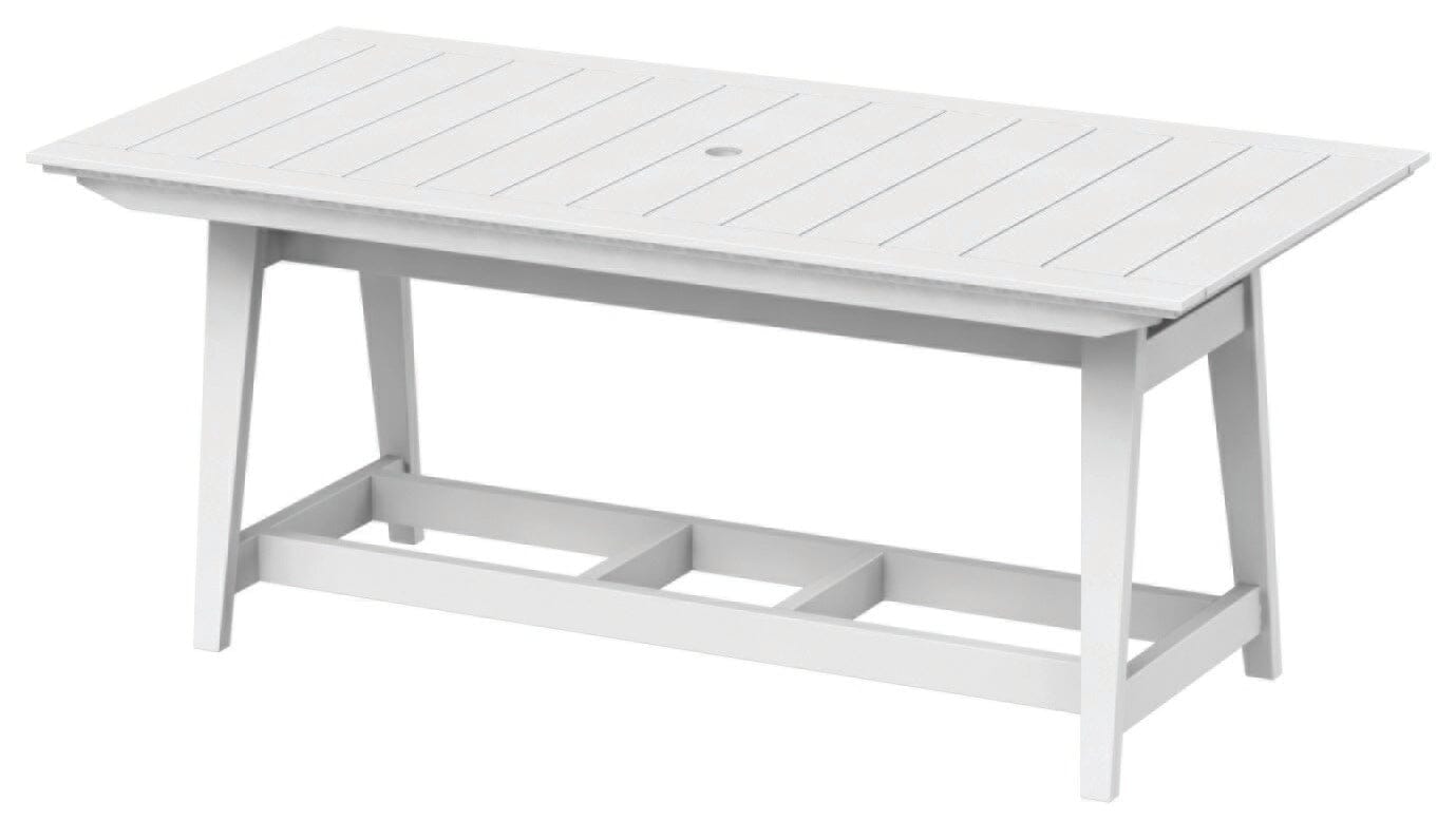 MAD 40" x 85" Rectangular Balcony Table by Seaside Casual Outdoor Balcony Table Seaside Casual Furniture Heathered-Dune 