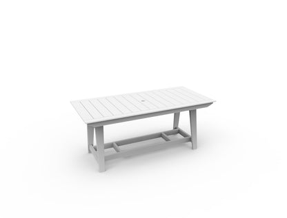 MAD 40" x 85" Rectangular Balcony Table by Seaside Casual Outdoor Balcony Table Seaside Casual Furniture White 