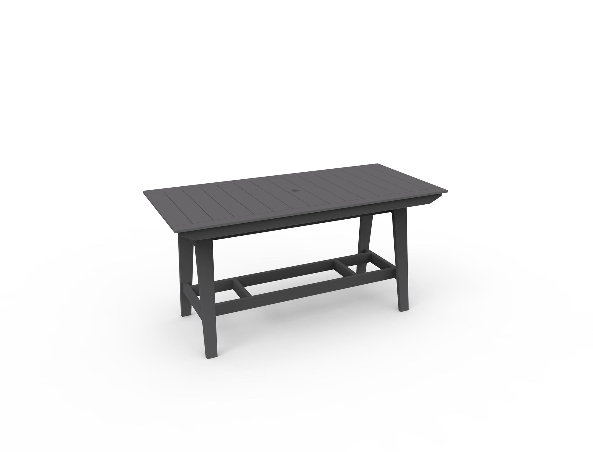 MAD 40" x 85" Rectangular Bar Table by Seaside Casual Outdoor Bar Table Seaside Casual Furniture Charcoal 