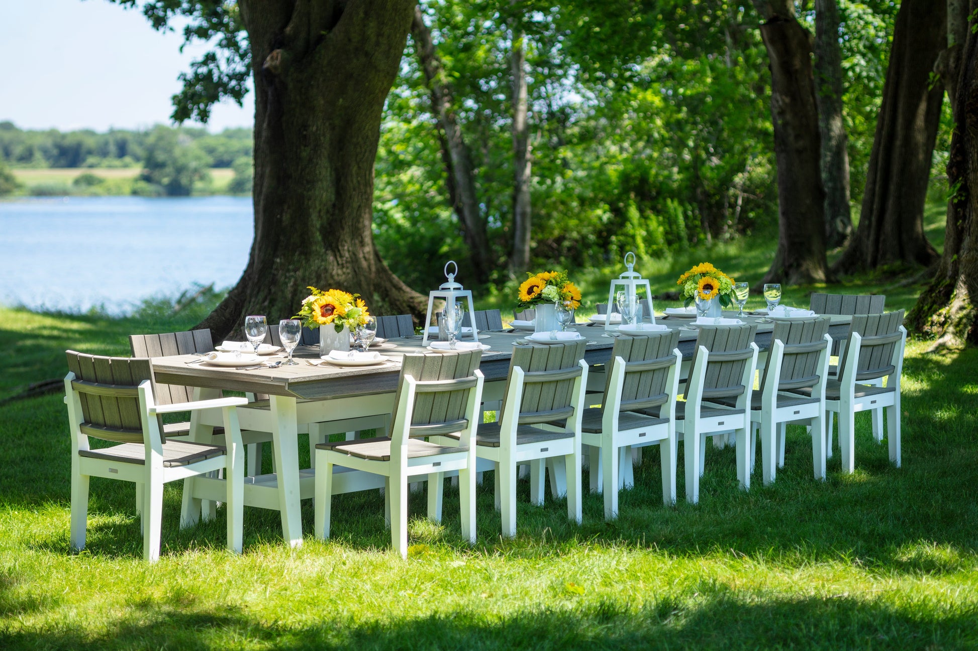 MAD 40" x 85" Rectangular Dining Table by Seaside Casual Outdoor Dining Table Seaside Casual Furniture 