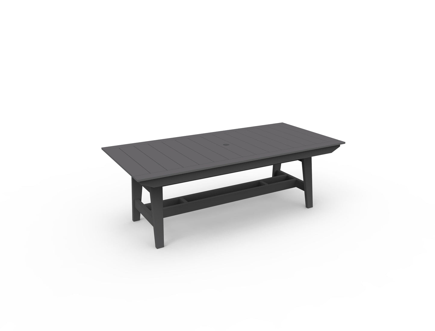 MAD 40" x 85" Rectangular Dining Table by Seaside Casual Outdoor Dining Table Seaside Casual Furniture Charcoal 