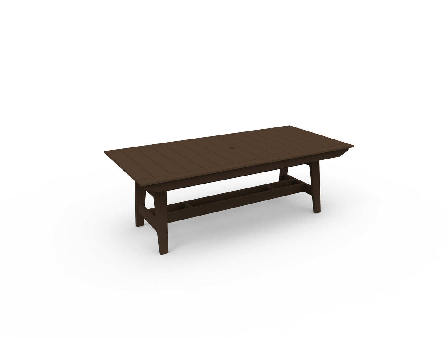 MAD 40" x 85" Rectangular Dining Table by Seaside Casual Outdoor Dining Table Seaside Casual Furniture Chestnut 