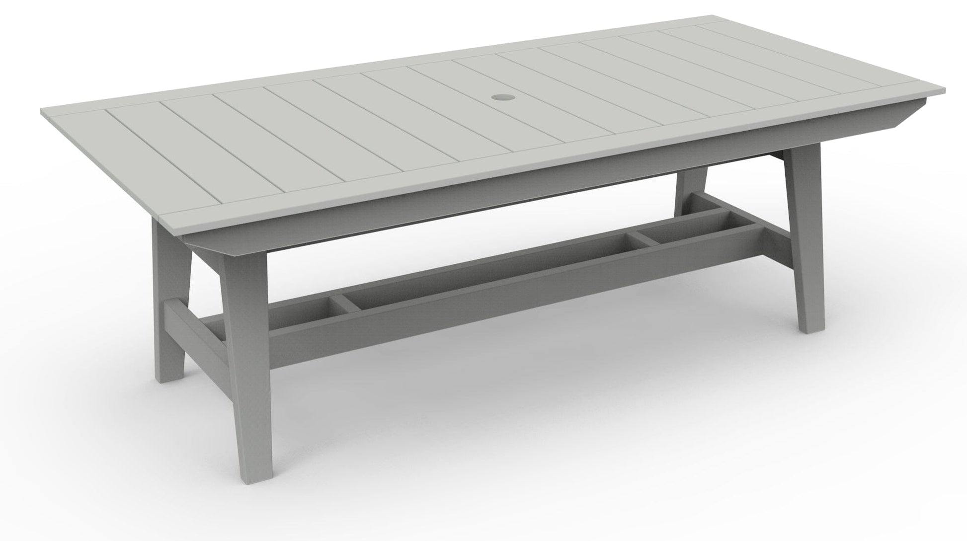 MAD 40" x 85" Rectangular Dining Table by Seaside Casual Outdoor Dining Table Seaside Casual Furniture Gray 
