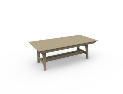 MAD 40" x 85" Rectangular Dining Table by Seaside Casual Outdoor Dining Table Seaside Casual Furniture Natural 