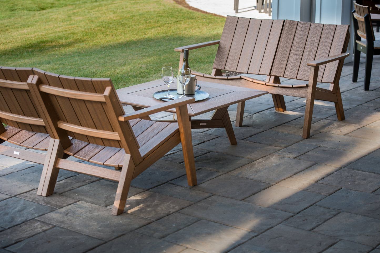 MAD Chat Loveseat by Seaside Casual Outdoor Loveseat Seaside Casual Furniture 