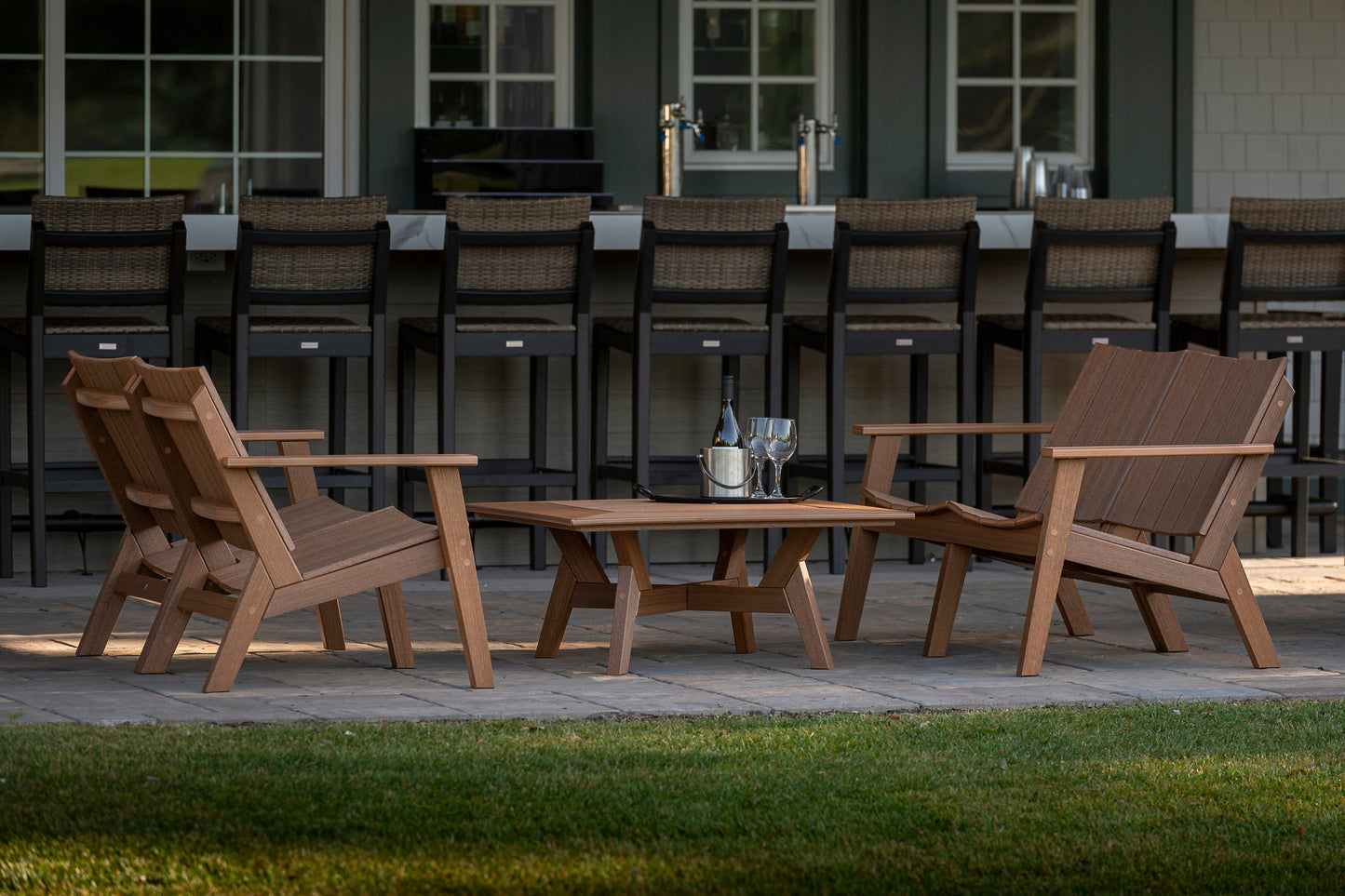 MAD Chat Loveseat by Seaside Casual Outdoor Loveseat Seaside Casual Furniture 