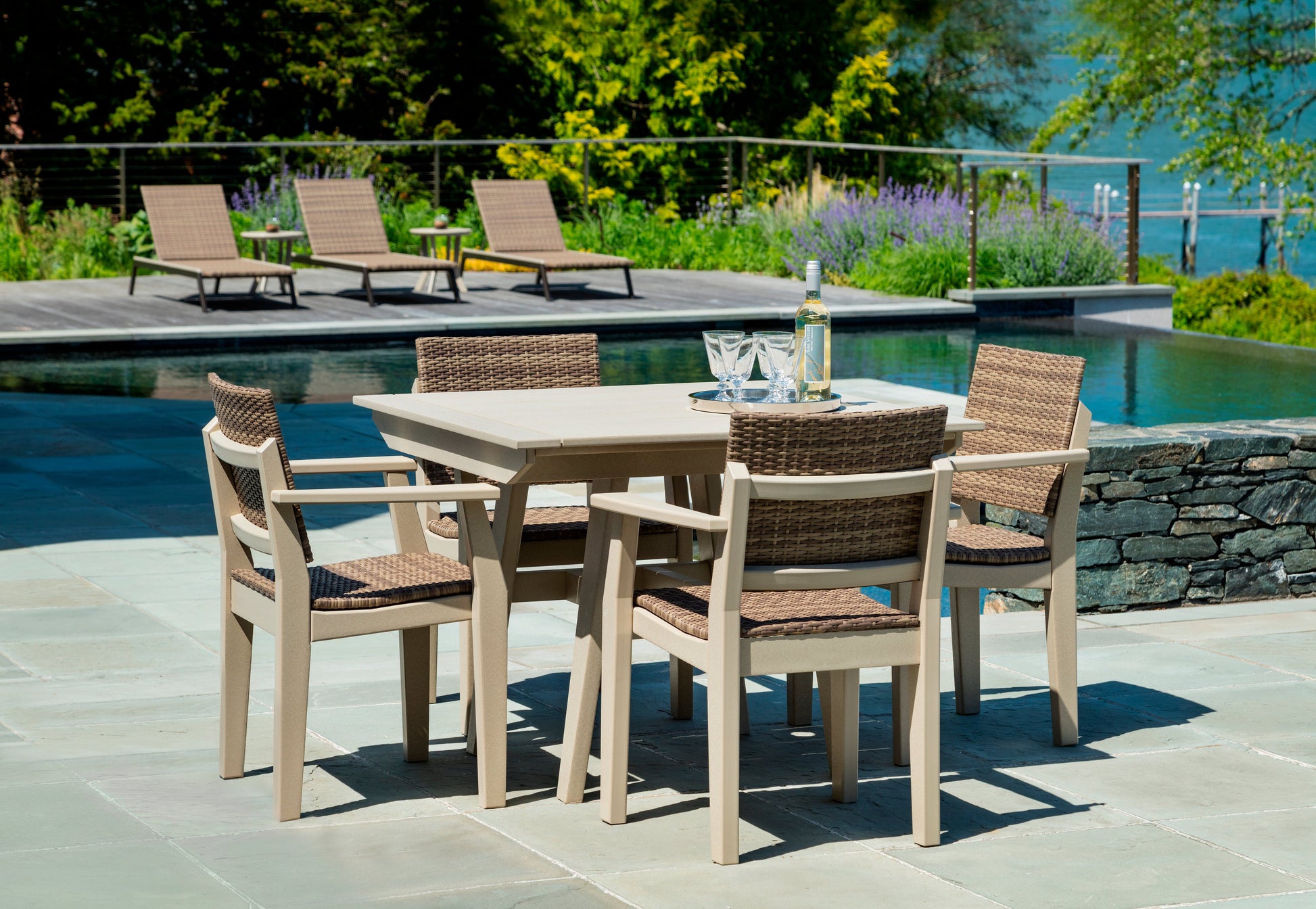 MAD Dining Arm Chair by Seaside Casual Outdoor Dining Chair Seaside Casual Furniture 