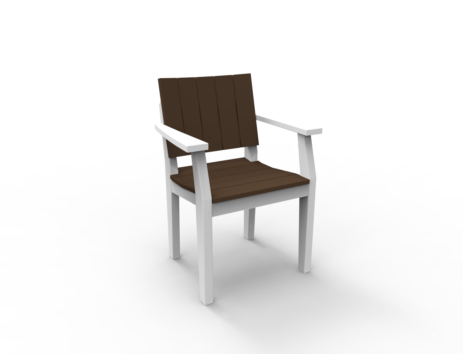 MAD Dining Arm Chair by Seaside Casual Outdoor Dining Chair Seaside Casual Furniture Chestnut No - Fitted Cushion 