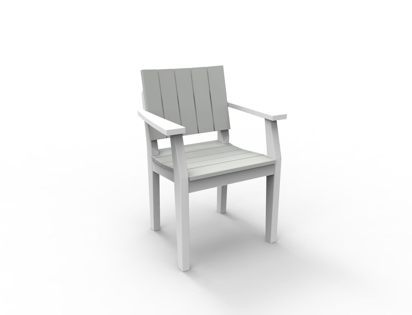MAD Dining Arm Chair by Seaside Casual Outdoor Dining Chair Seaside Casual Furniture Gray No - Fitted Cushion 