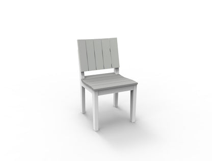 MAD Dining Side Chair by Seaside Casual Outdoor Dining Chair Seaside Casual Furniture Gray No - Fitted Cushion 