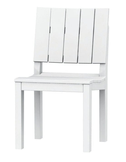 MAD Dining Side Chair by Seaside Casual Outdoor Dining Chair Seaside Casual Furniture Heathered-Walnut No - Fitted Cushion 