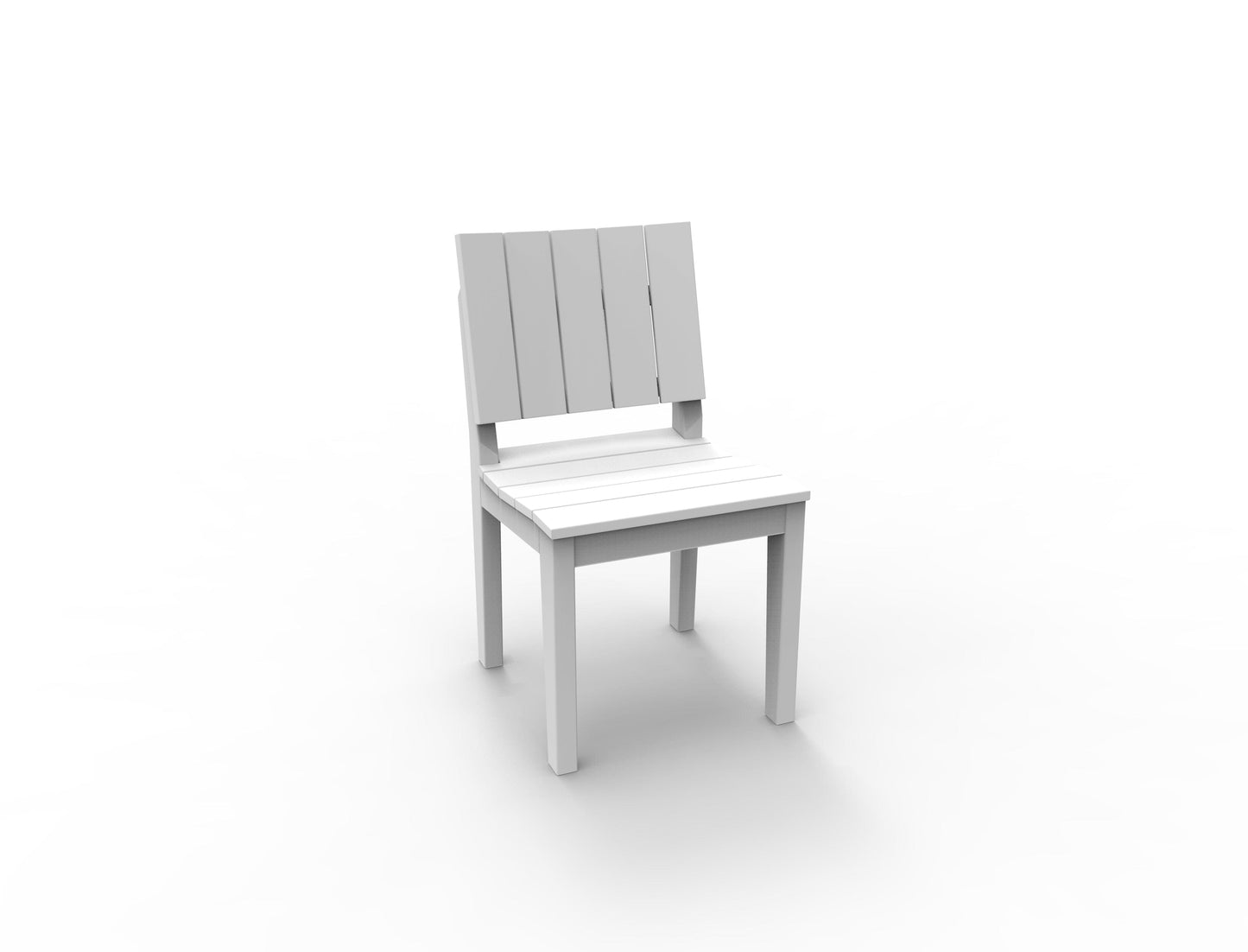 MAD Dining Side Chair by Seaside Casual Outdoor Dining Chair Seaside Casual Furniture White No - Fitted Cushion 