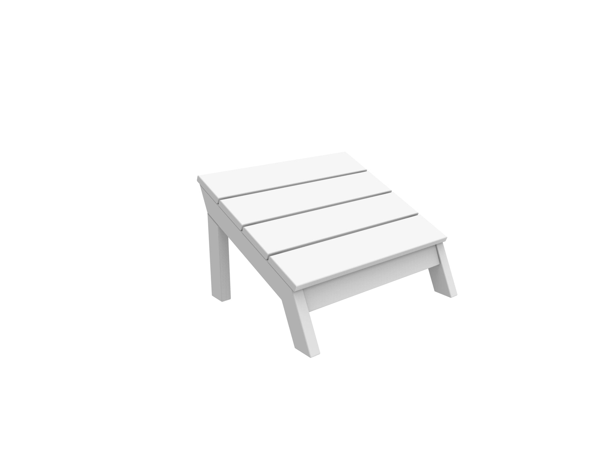 MAD Footstool by Seaside Casual Outdoor Footstool Seaside Casual Furniture Heathered-Walnut 