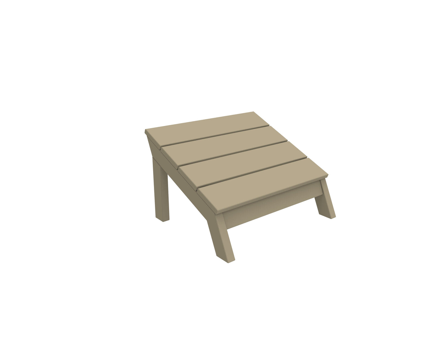 MAD Footstool by Seaside Casual Outdoor Footstool Seaside Casual Furniture Natural 