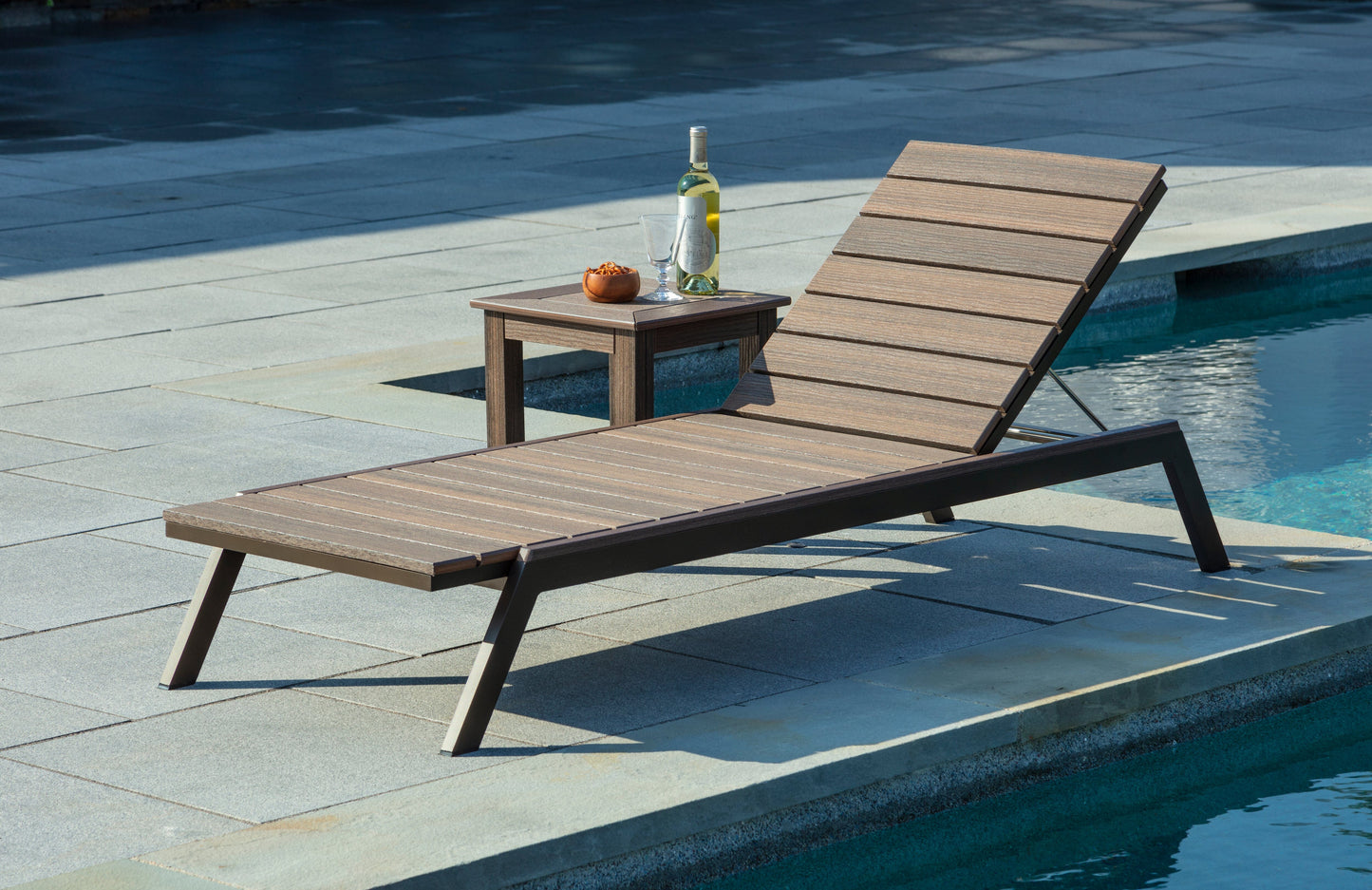 MAD Fusion Chaise (Slatted) by Seaside Casual Outdoor Chaise Lounge Seaside Casual Furniture 