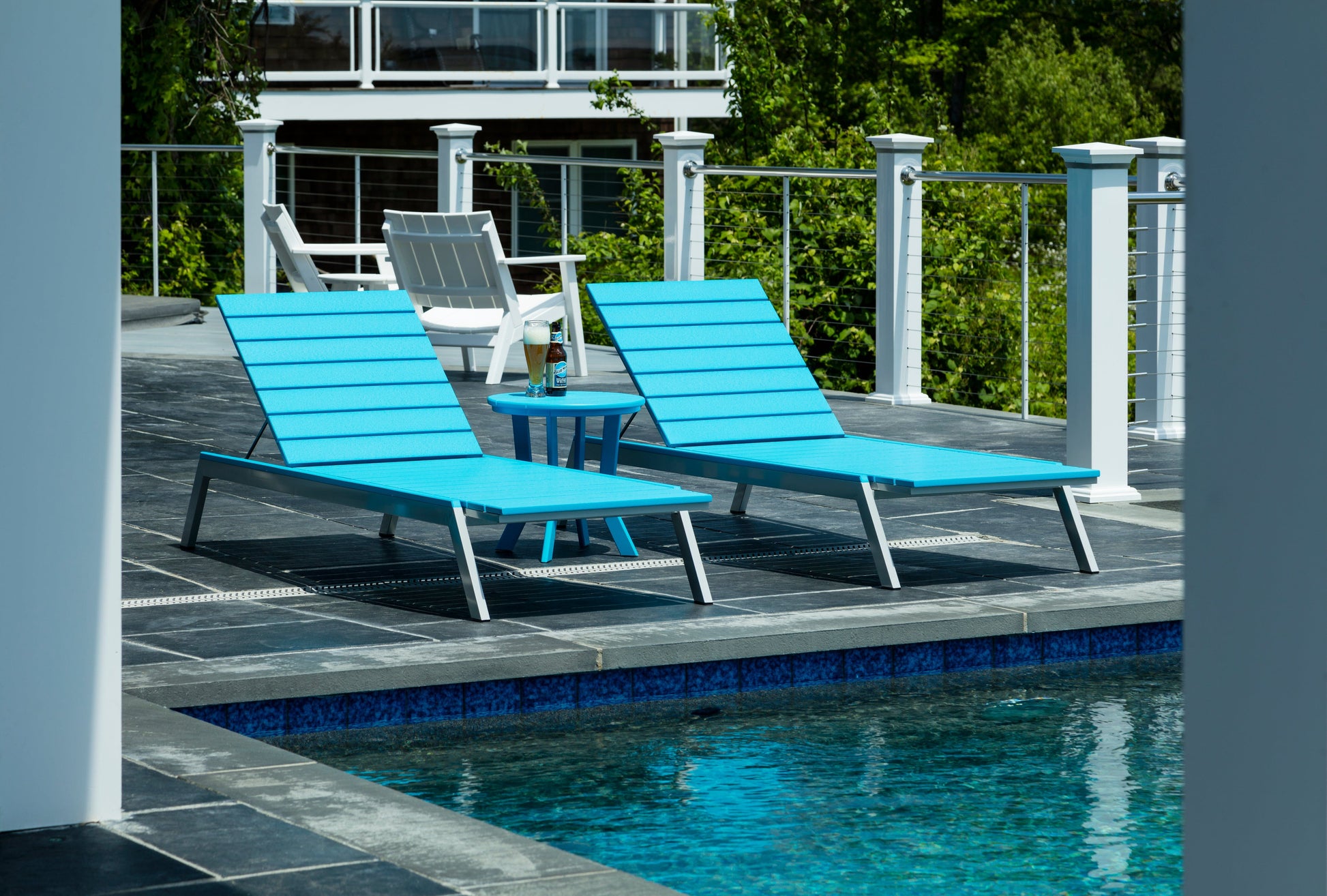 MAD Fusion Chaise (Slatted) by Seaside Casual Outdoor Chaise Lounge Seaside Casual Furniture 