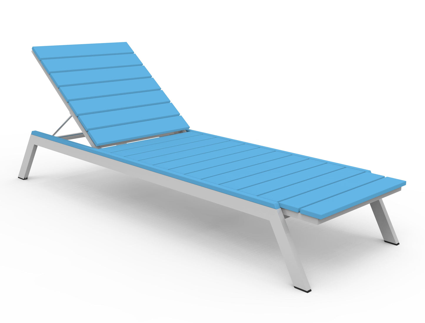 MAD Fusion Chaise (Slatted) by Seaside Casual Outdoor Chaise Lounge Seaside Casual Furniture Platinum Pool No - Fitted Cushion