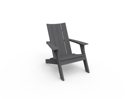 MADirondack Adirondack Chair by Seaside Casual Adirondack Chairs Seaside Casual Furniture Charcoal No - Fitted Cushion 
