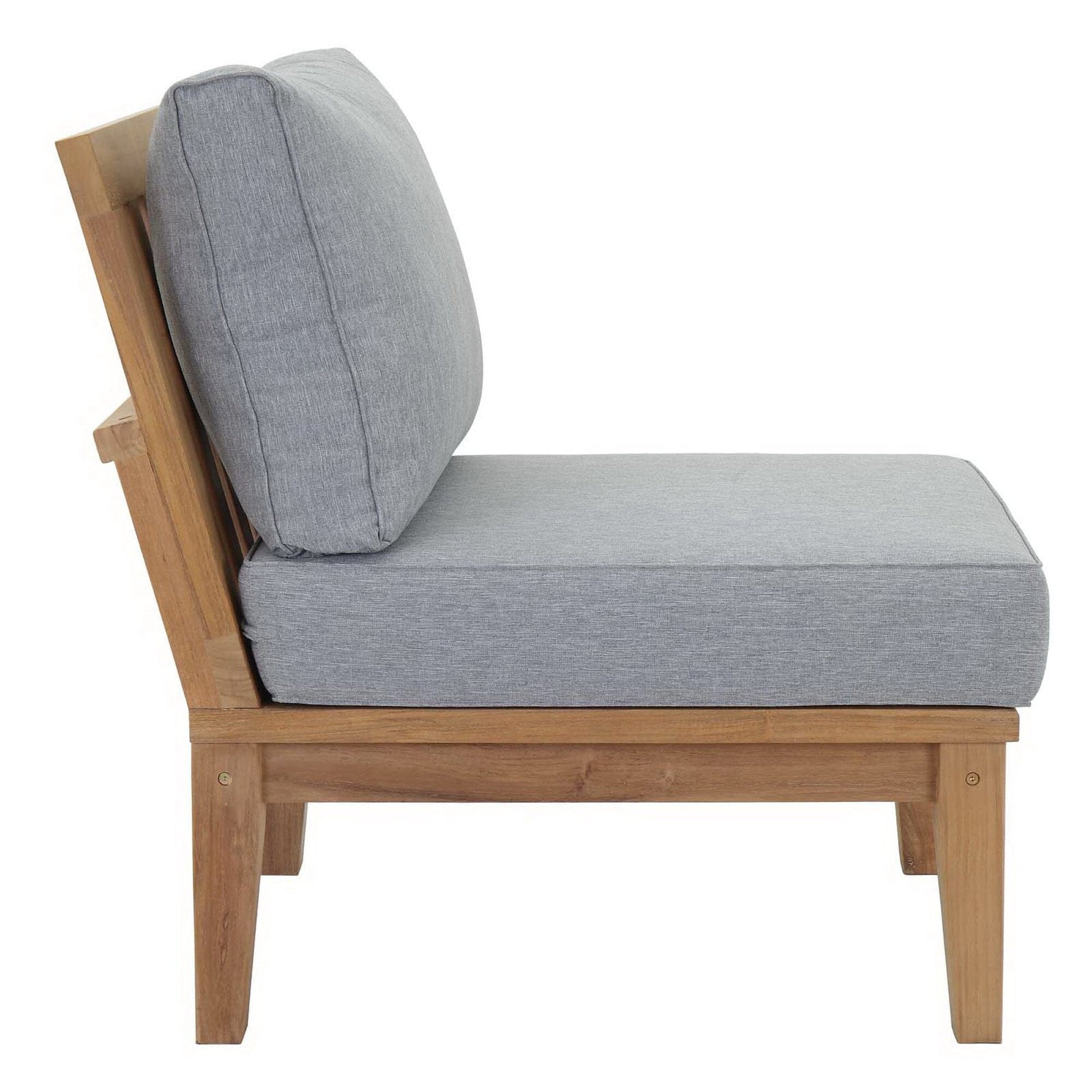 Marina 10 Piece Outdoor Patio Teak Set in Natural Gray by Modway Conversation Set Modway 