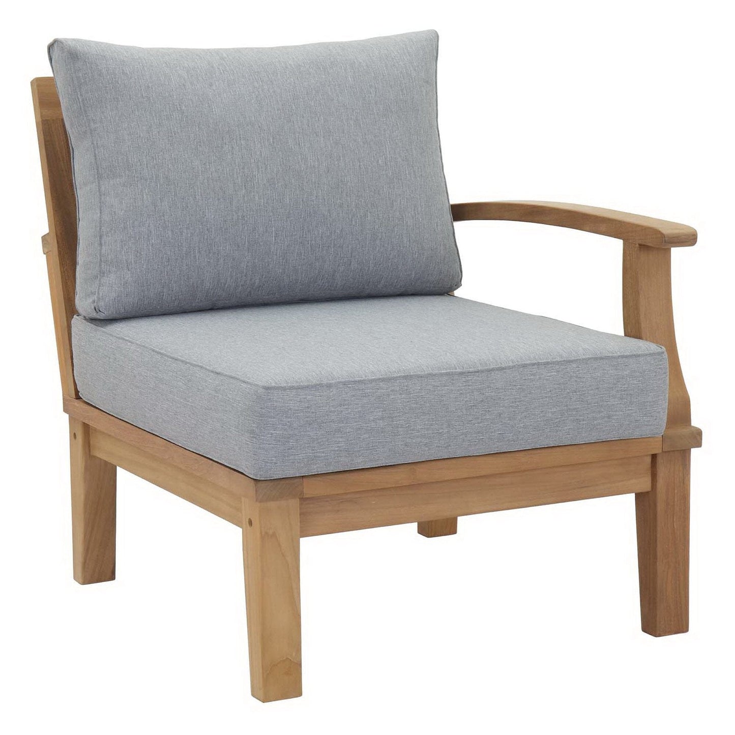 Marina 10 Piece Outdoor Patio Teak Set in Natural Gray by Modway Conversation Set Modway 