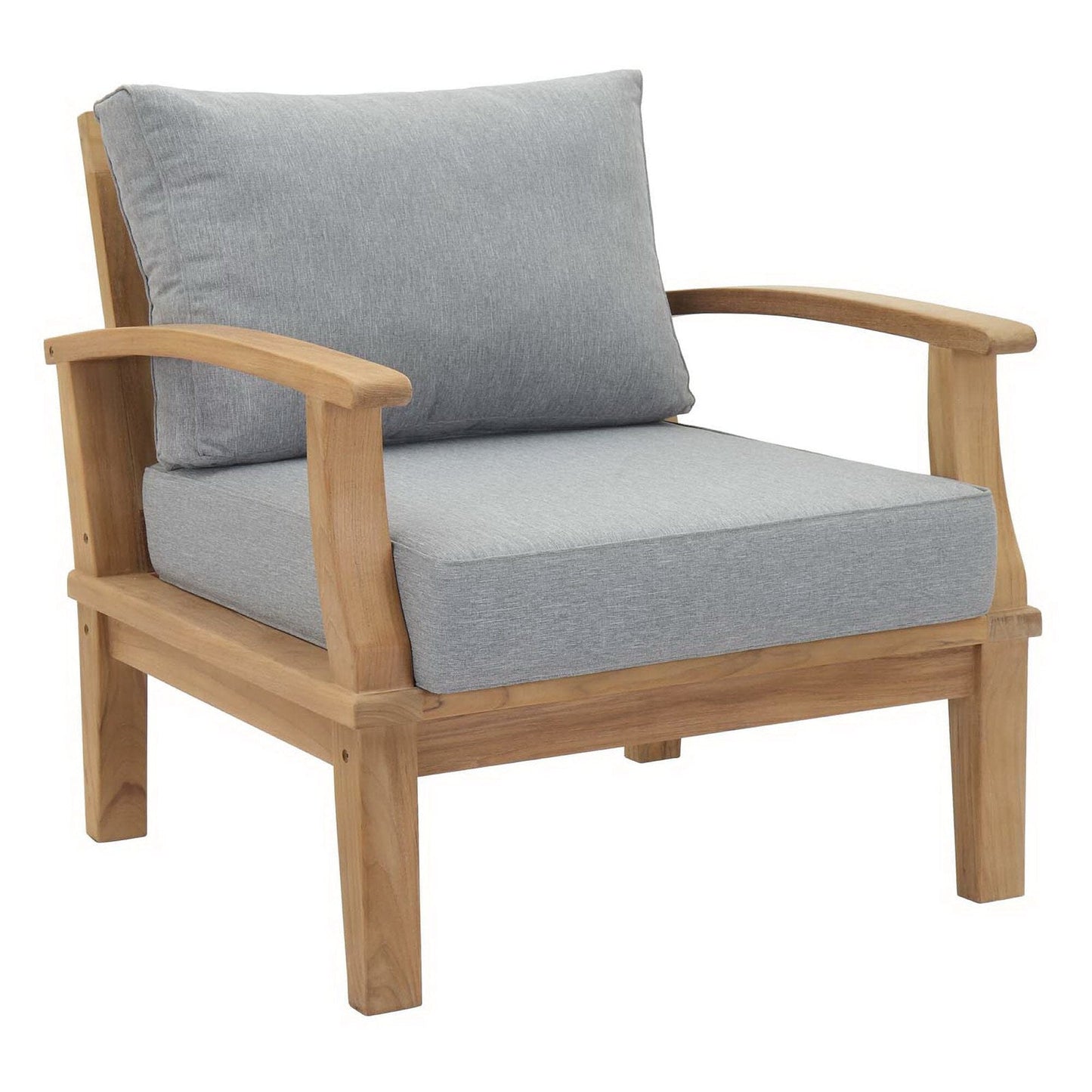 Marina 10 Piece Outdoor Patio Teak Set in Natural Gray by Modway Conversation Set Modway 