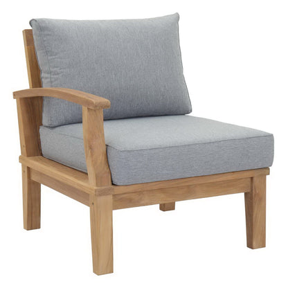 Marina 10 Piece Outdoor Patio Teak Set in Natural Gray by Modway Conversation Set Modway 