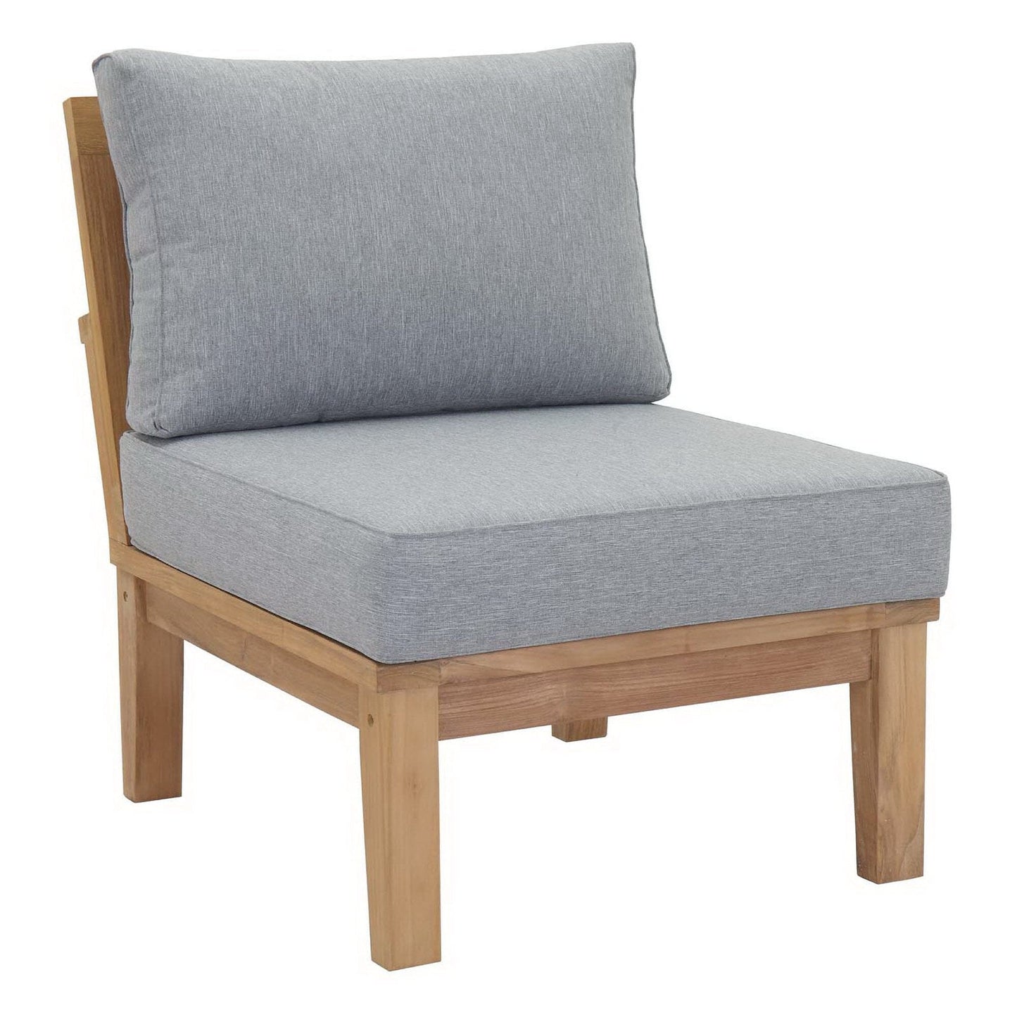 Marina 10 Piece Outdoor Patio Teak Set in Natural Gray by Modway Conversation Set Modway 