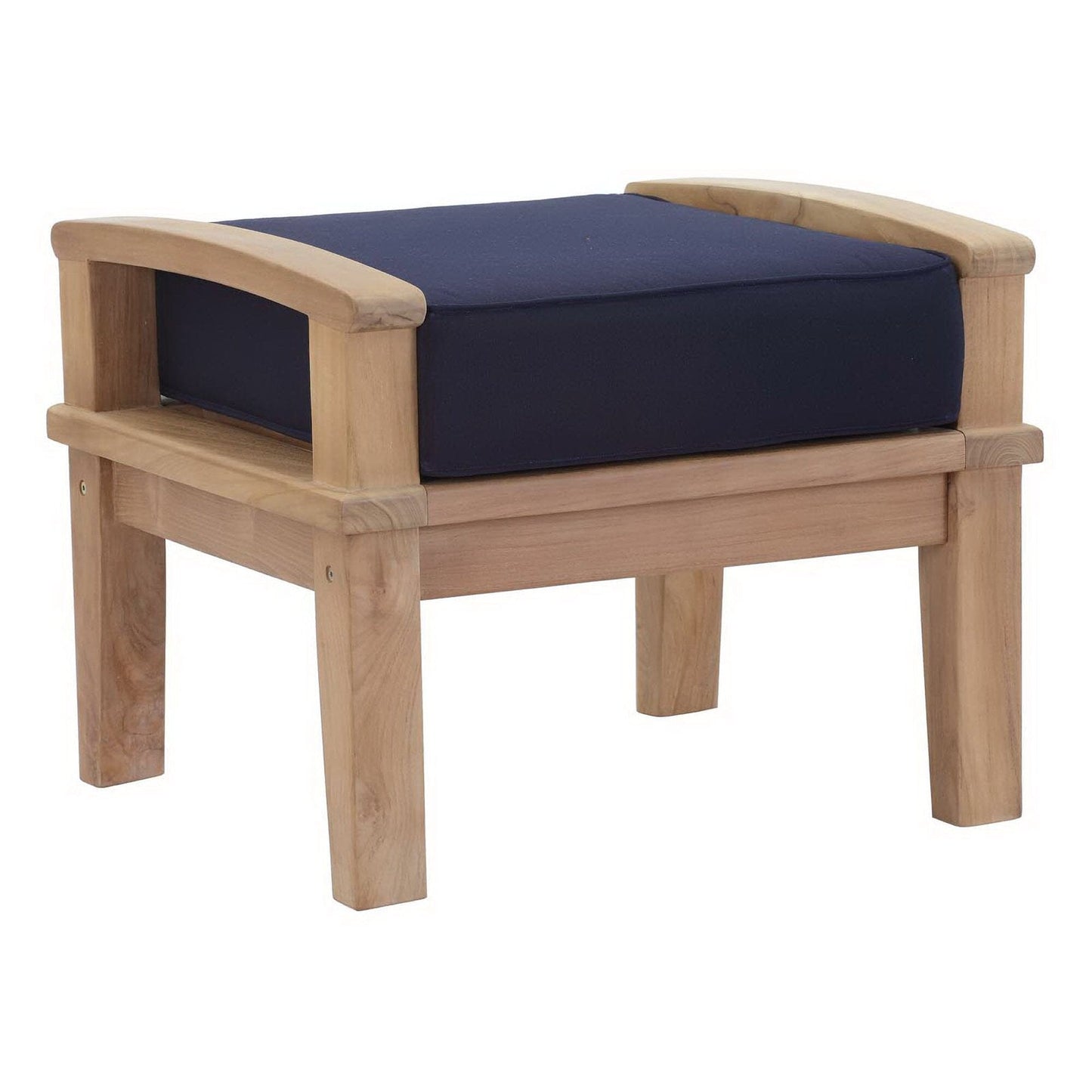 Marina 10 Piece Outdoor Patio Teak Set in Natural Navy by Modway Conversation Set Modway 