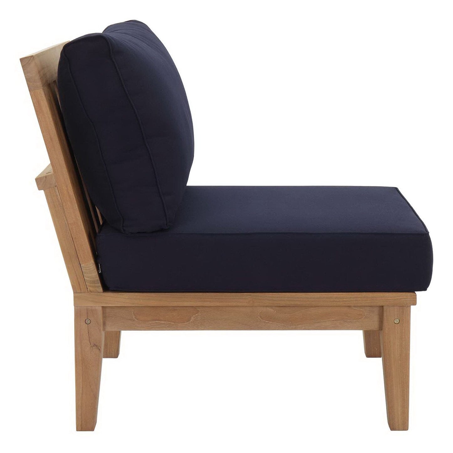 Marina 10 Piece Outdoor Patio Teak Set in Natural Navy by Modway Conversation Set Modway 