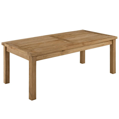 Marina 10 Piece Outdoor Patio Teak Set in Natural White by Modway Conversation Set Modway 