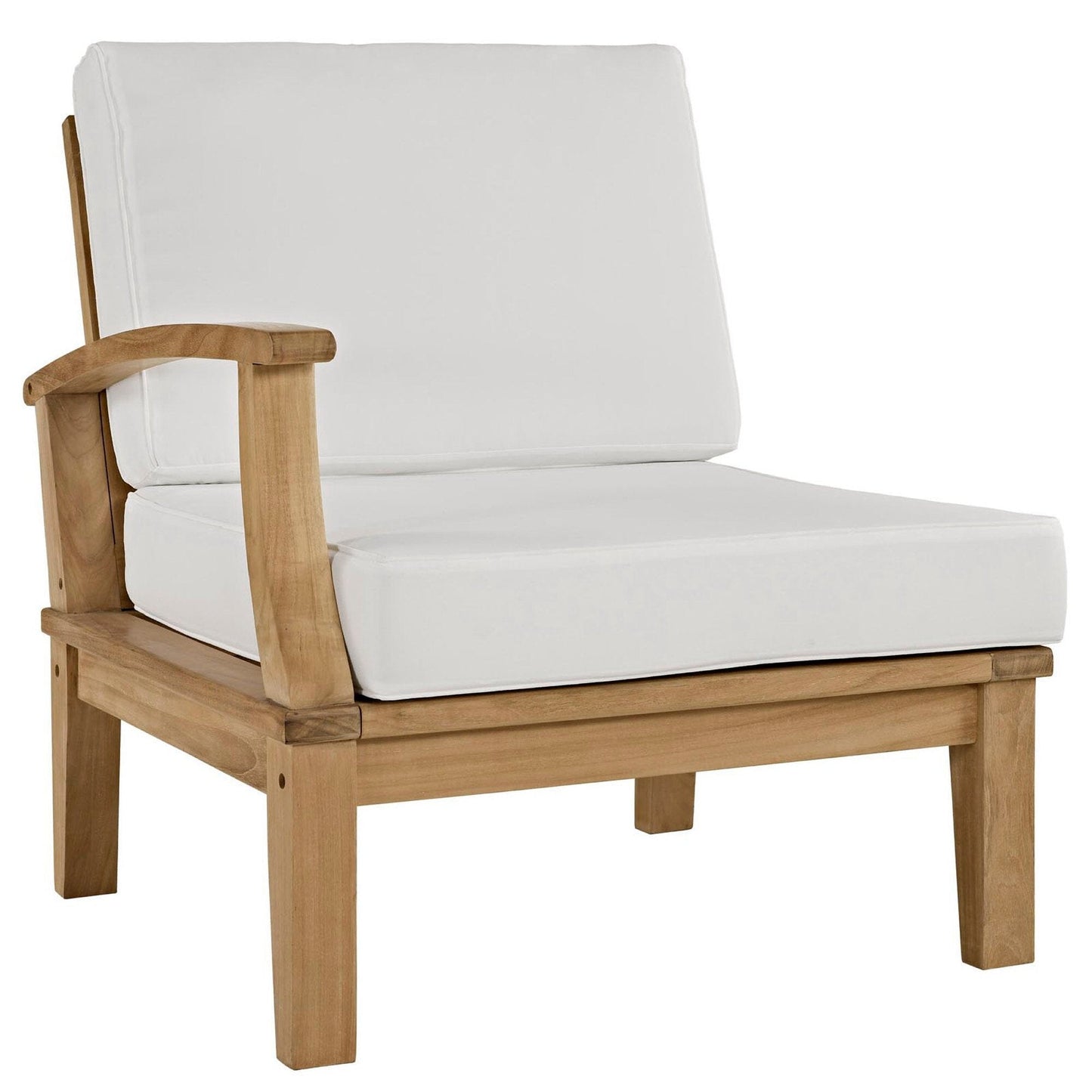 Marina 10 Piece Outdoor Patio Teak Set in Natural White by Modway Conversation Set Modway 