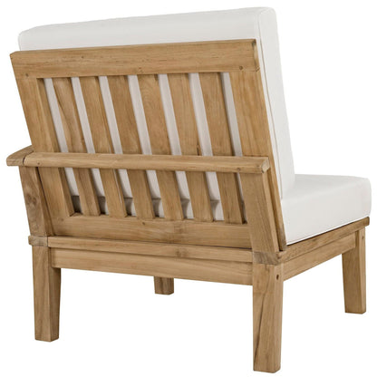 Marina 10 Piece Outdoor Patio Teak Set in Natural White by Modway Conversation Set Modway 
