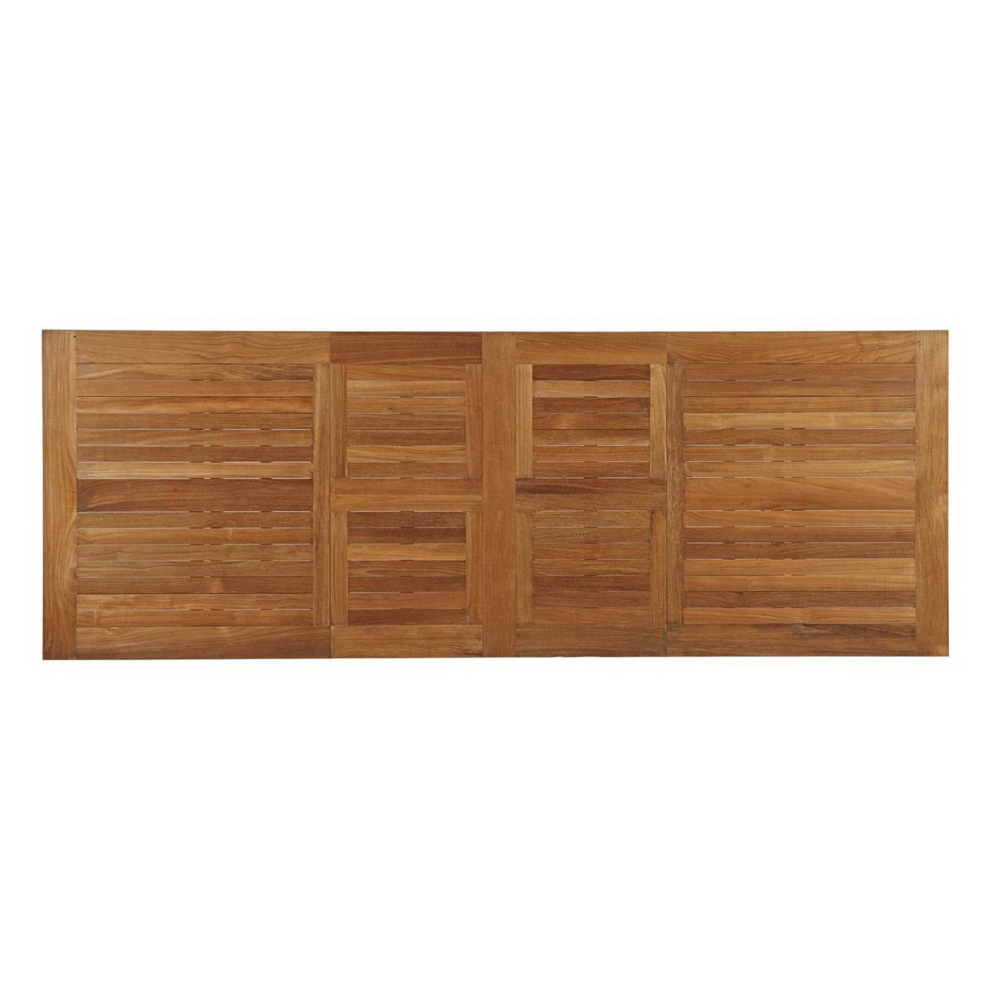 Marina 108" Outdoor Patio Teak Rectangular Dining Table in Natural by Modway Dining Table Modway 