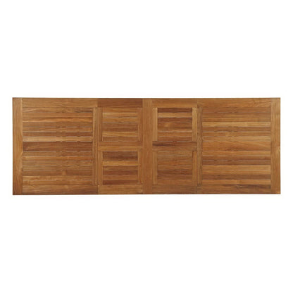 Marina 108" Outdoor Patio Teak Rectangular Dining Table in Natural by Modway Dining Table Modway 